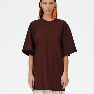 Tibi Oversized Brown T Shirt or Tunic